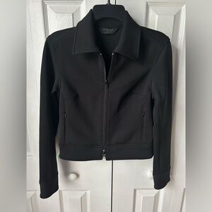 Express vintage black cropped yoga athletic jacket - size 1/2 NWOT